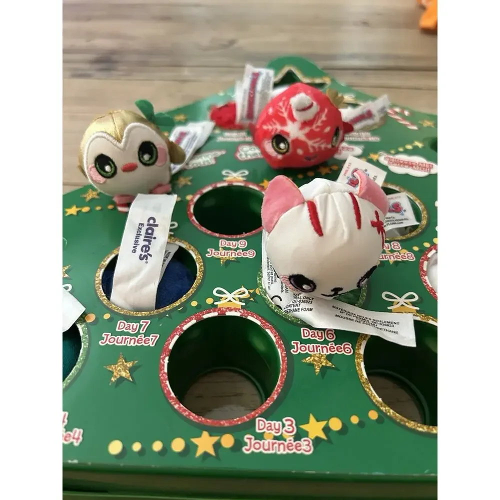Squeezamals Holiday Micro Advent Calendar Claire’s Exclusive‎ 12 Days Christmas